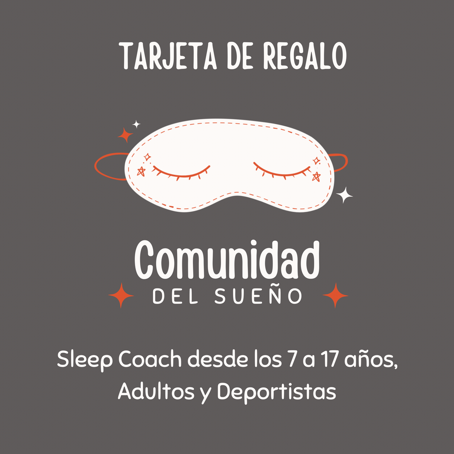 Tarjeta de Regalo Comunidad del Sueño